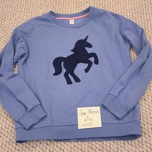 Joe Fresh Kids Blue Unicorn Sweatshirt